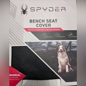 Spyder Black Pet Bench Seat Cover